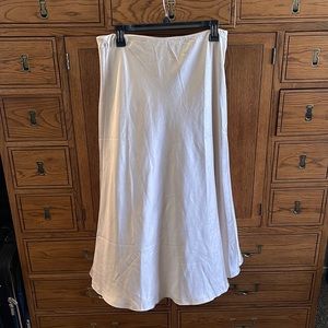 Champagne satin skirt